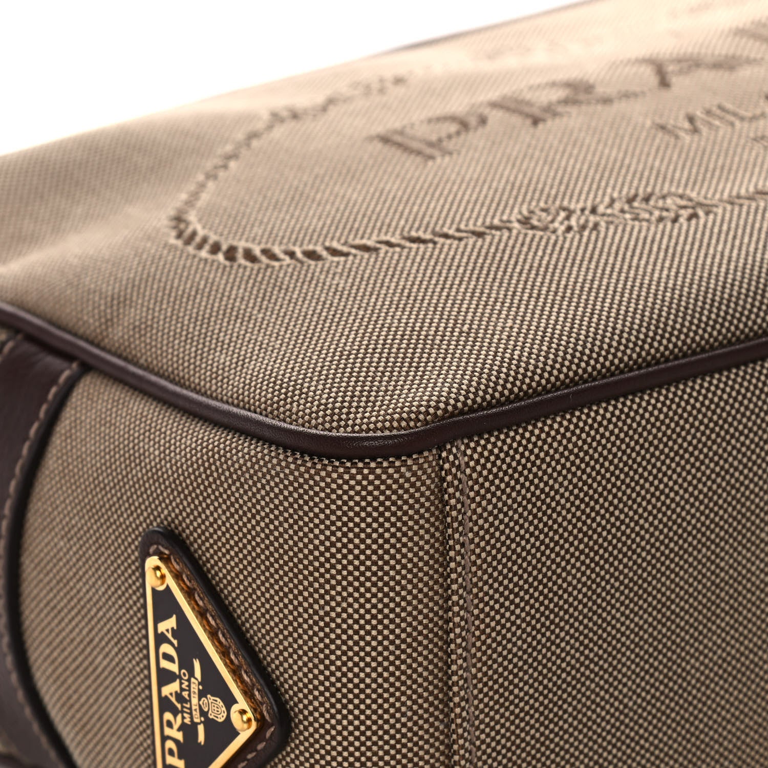 Prada Jacquard Logo Camera Bag Corda Bruciato 11 of 15