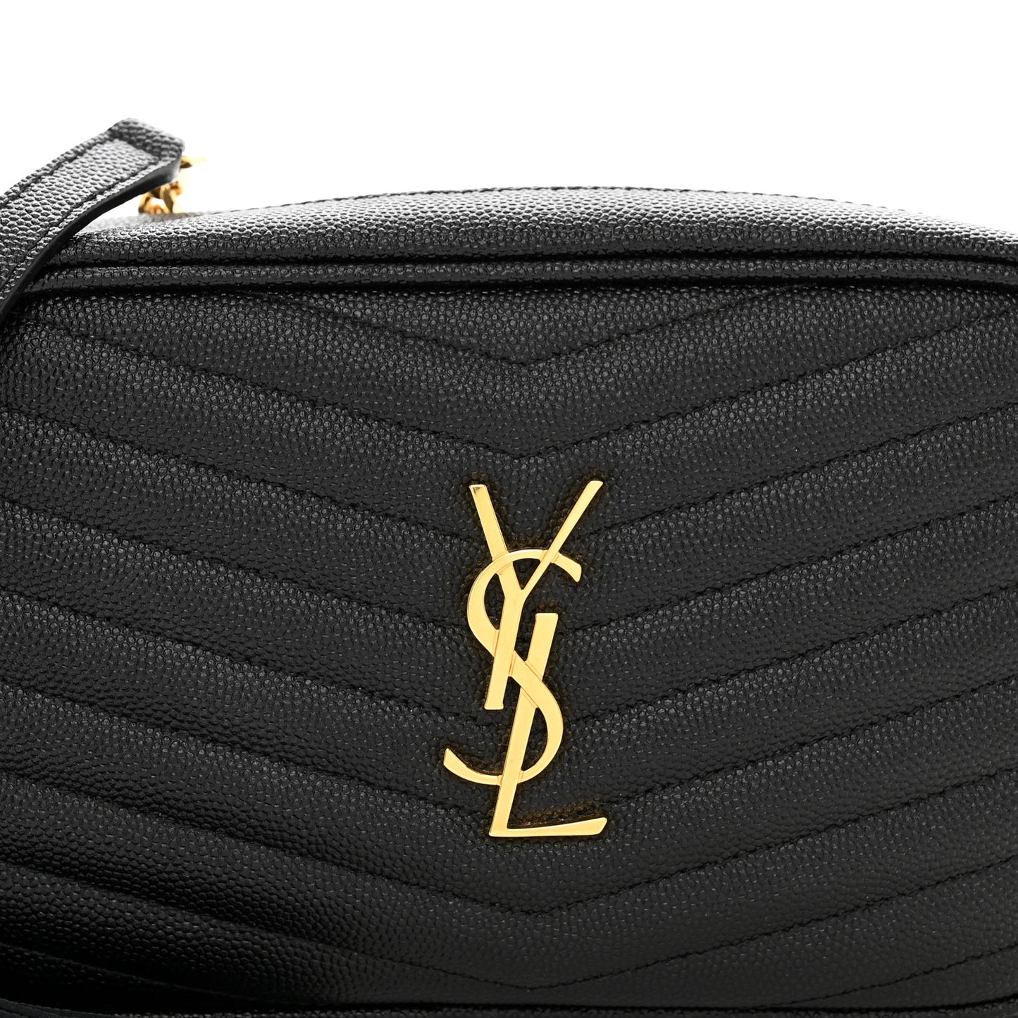 Grain De Poudre Matelasse Monogram Mini Lou Camera Bag Black