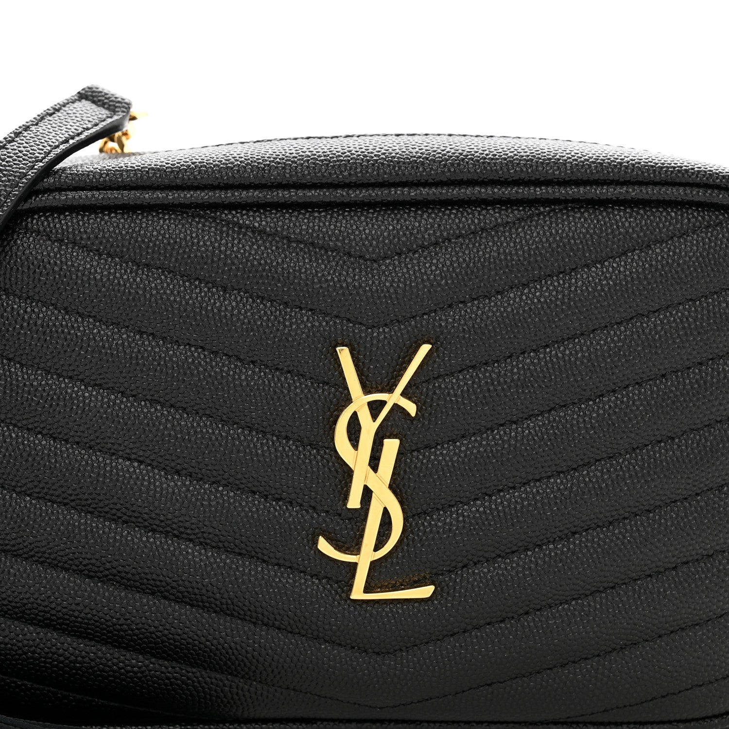 Saint Laurent Grain De Poudre Matelasse Monogram Mini Lou Camera Bag Black 5 of 10