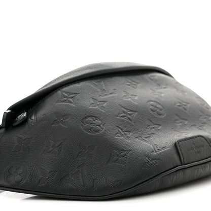 Louis Vuitton Calfskin Monogram Shadow Discovery Bumbag Black 8 of 9