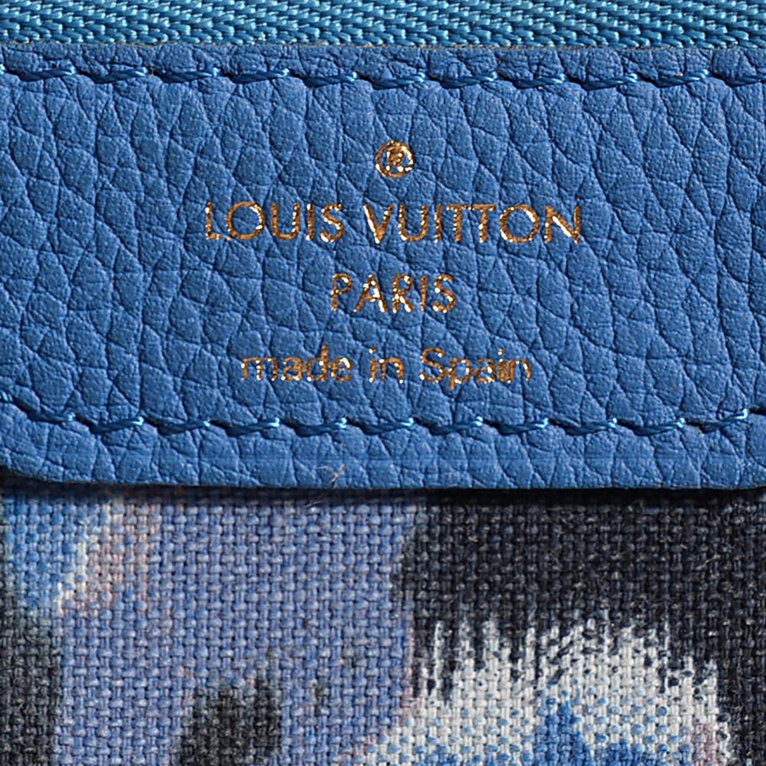 Louis Vuitton Monogram Articles de Voyage Ikat Neverfull MM Grand Blue 6 of 7