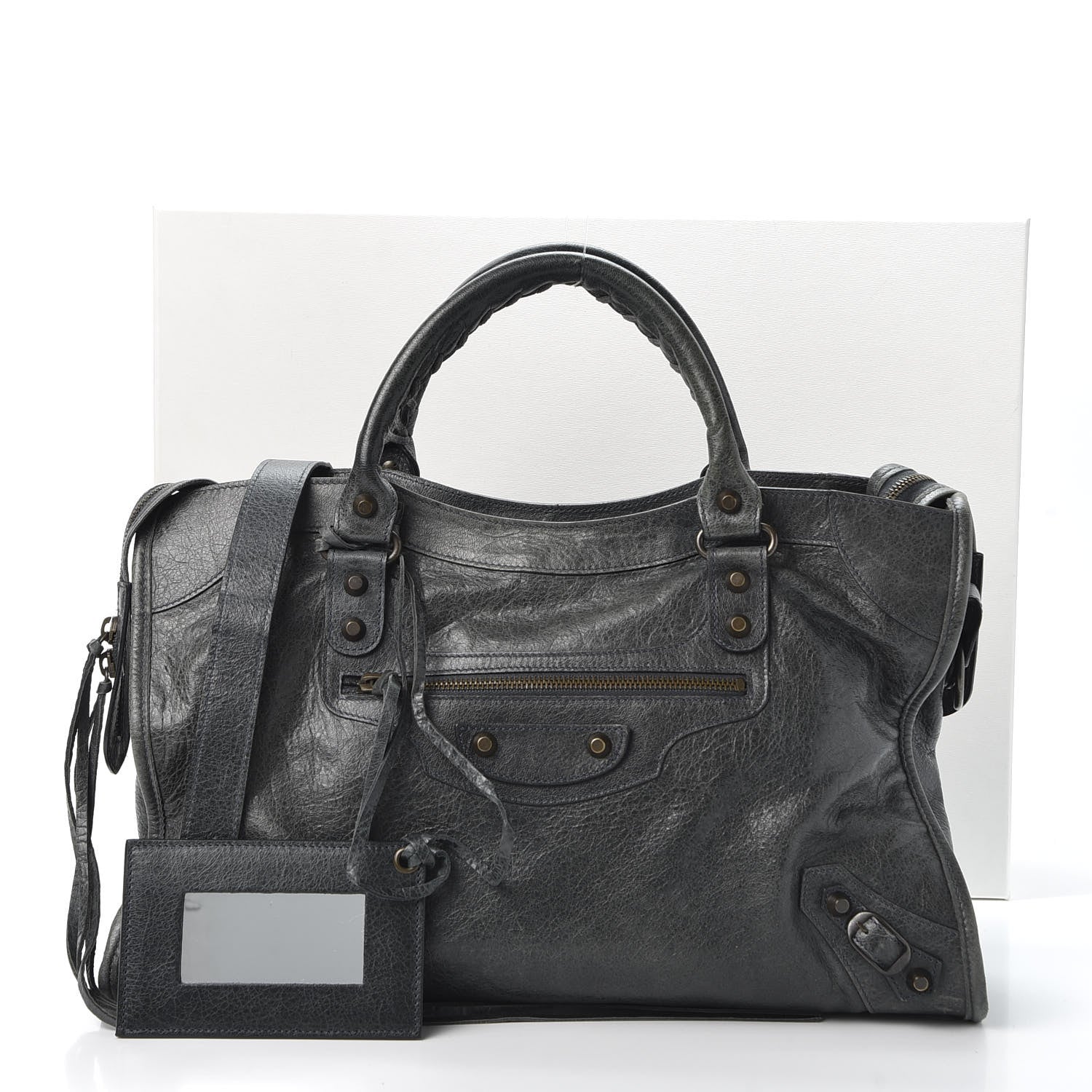 Balenciaga Agneau Classic Hardware City Anthracite 9 of 9