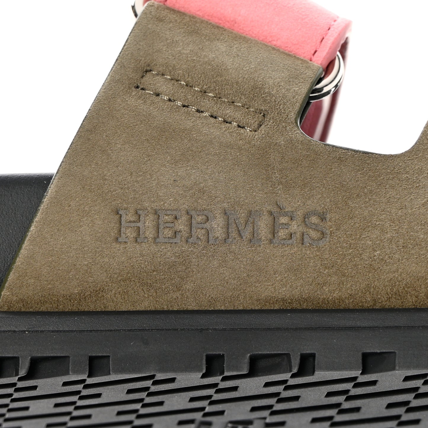 Suede Goatskin Womens Chypre Sandals 37.5 Toundra Rose Du Desert