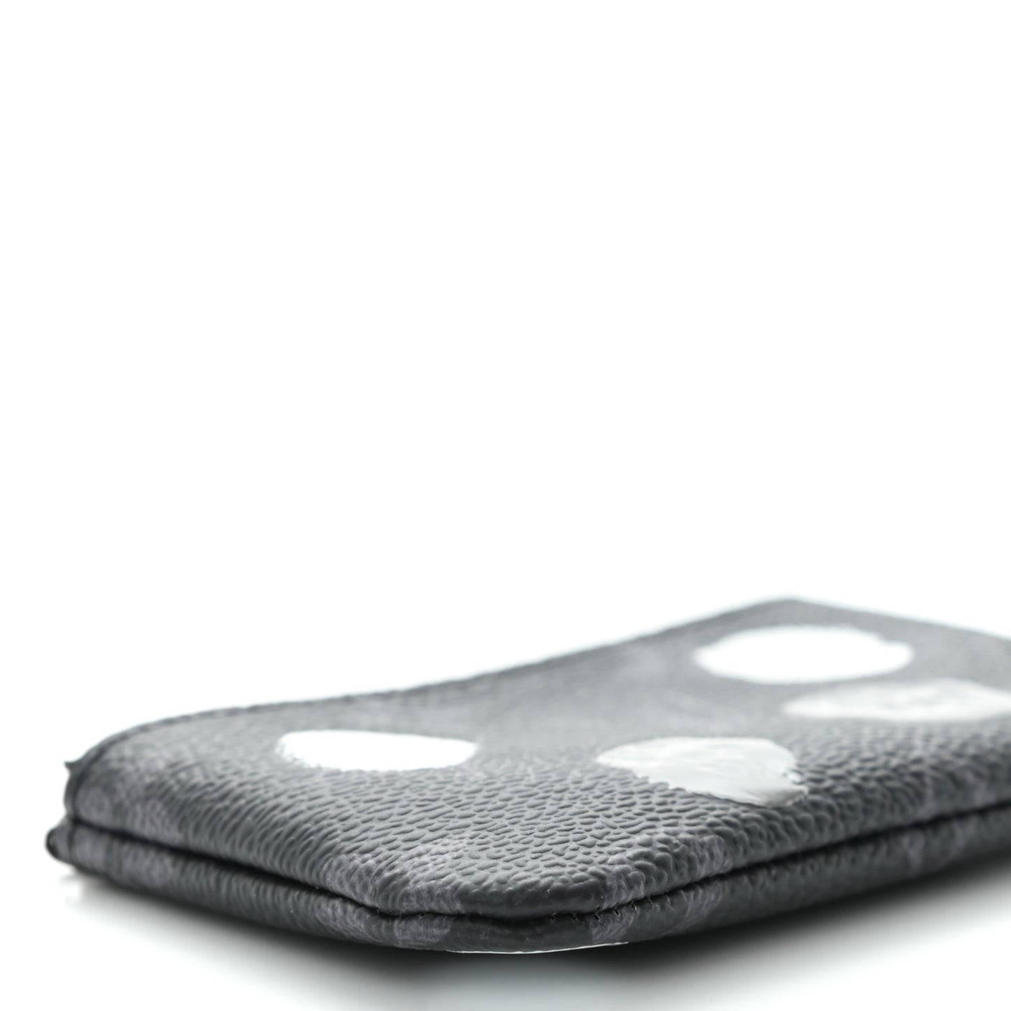 LV X YK Monogram Eclipse Key Pouch Black Silver