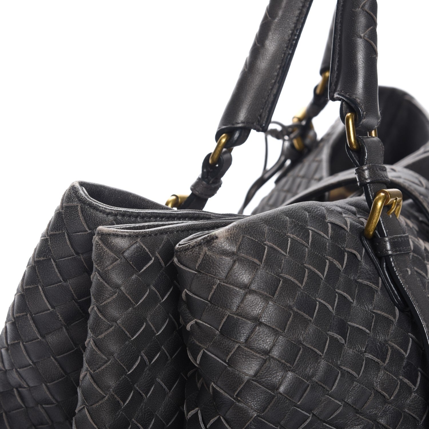 Bottega Veneta Nappa Intrecciato Roma Tote Ferro Gray 9 of 9