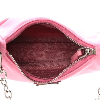 Prada Tessuto Nylon Saffiano Mini Re-Edition 2000 Shoulder Bag Begonia 7 of 11