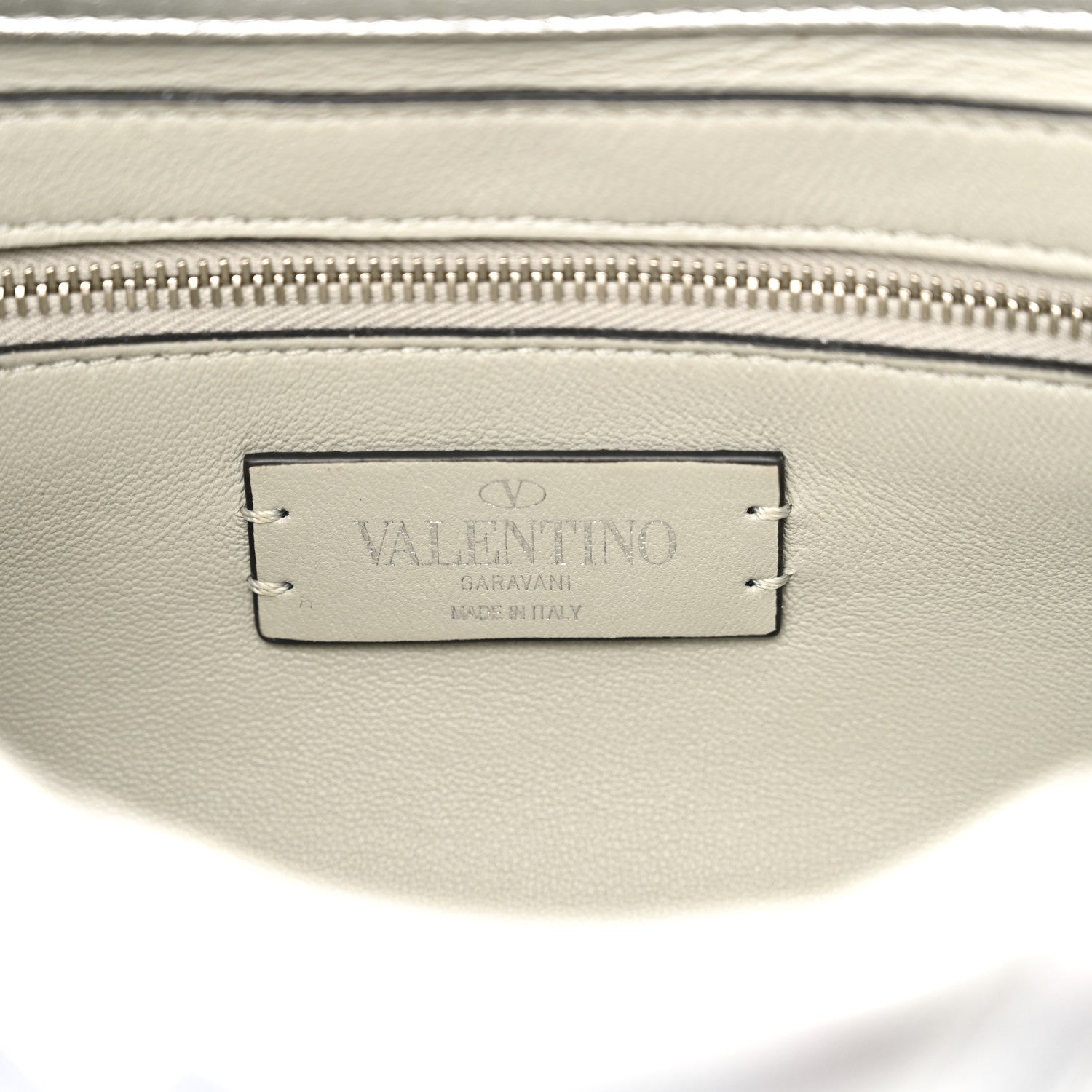 Valentino Garavani Nappa Medium Roman Stud Shoulder Bag Silver 7 of 11