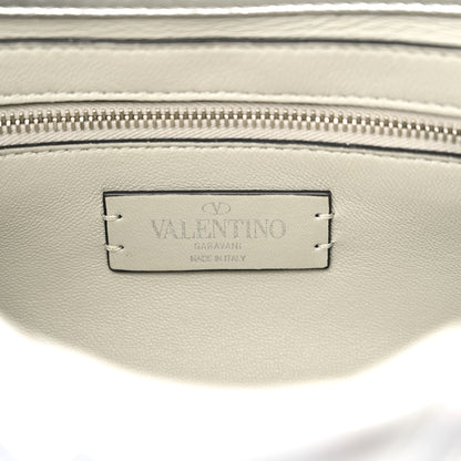 Valentino Garavani Nappa Medium Roman Stud Shoulder Bag Silver 7 of 11