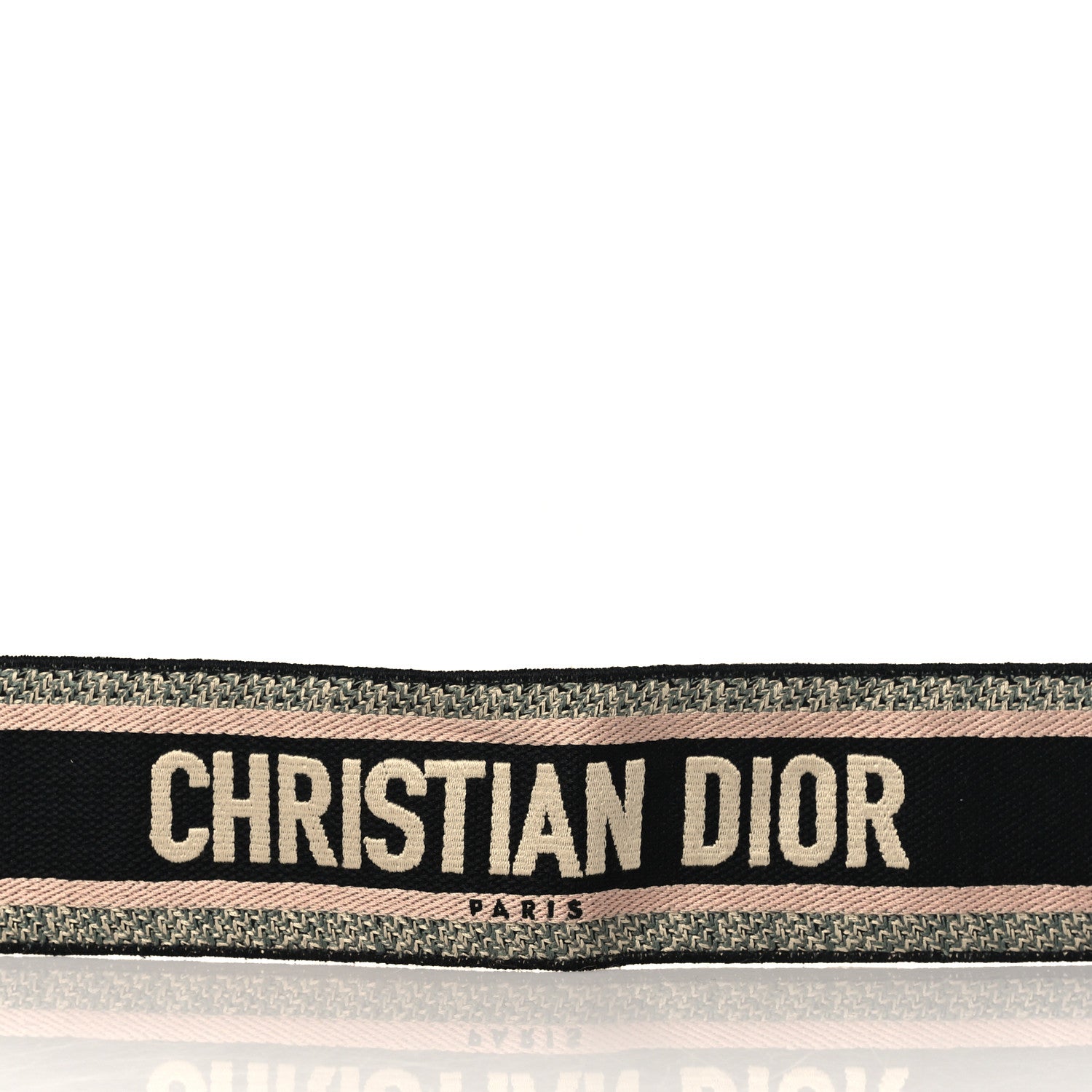 Christian Dior Canvas Embroidered Shoulder Strap Rose Multicolor 4 of 5