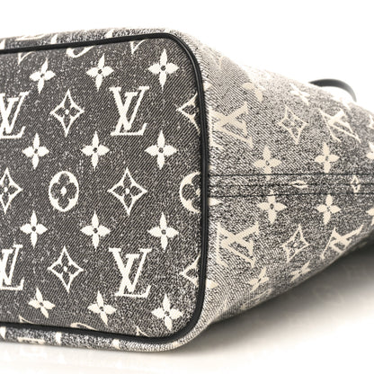 Louis Vuitton Denim Monogram Jacquard Neverfull MM Grey 8 of 8