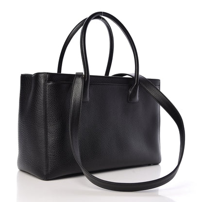 Chanel Calfskin Cerf Executive Shopper Tote Black 4 of 11