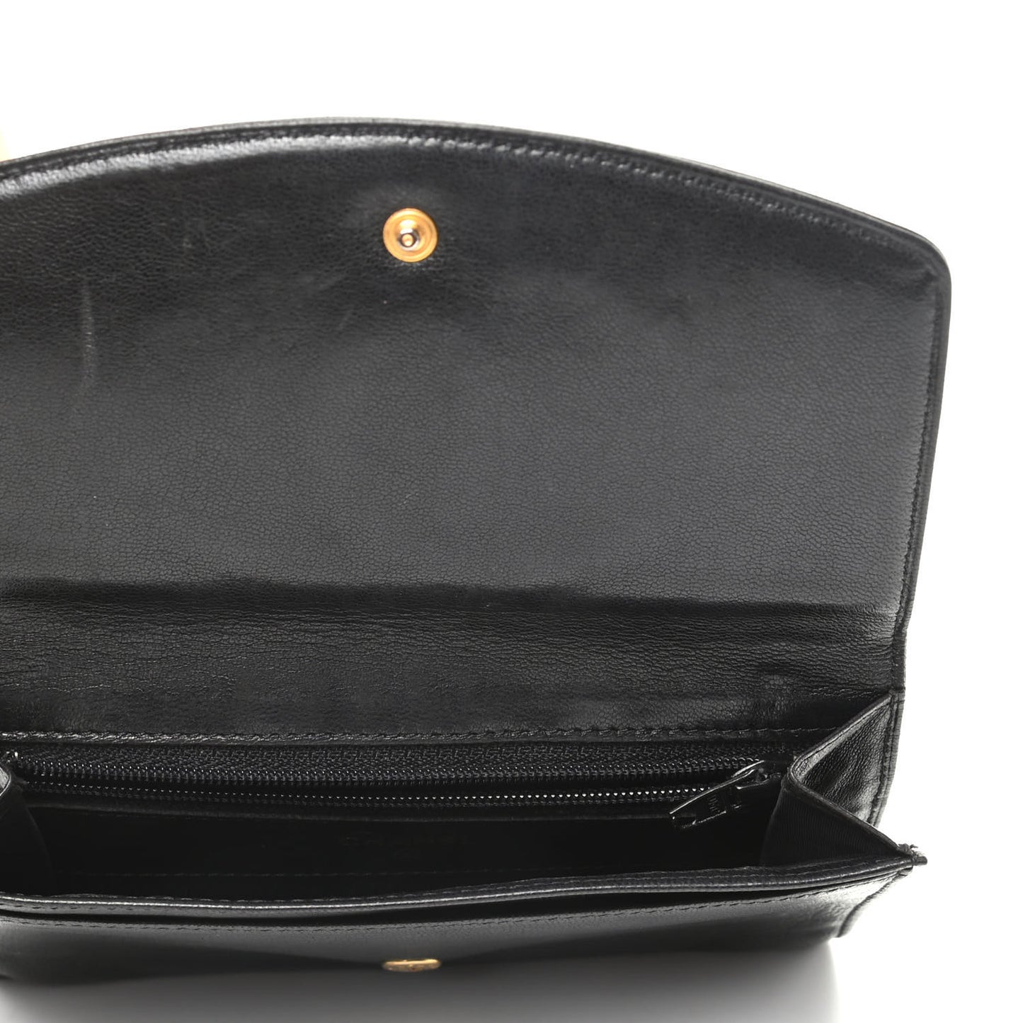 Goatskin Timeless CC Flap Wallet Black