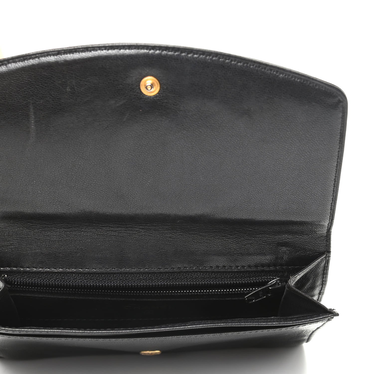 Chanel Goatskin Timeless CC Flap Wallet Black 5 of 10