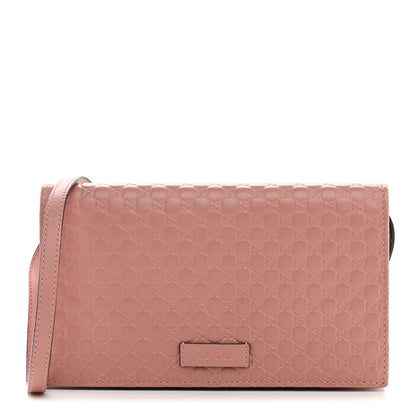 Gucci Microguccissima Crossbody Wallet Soft Pink 1 of 10