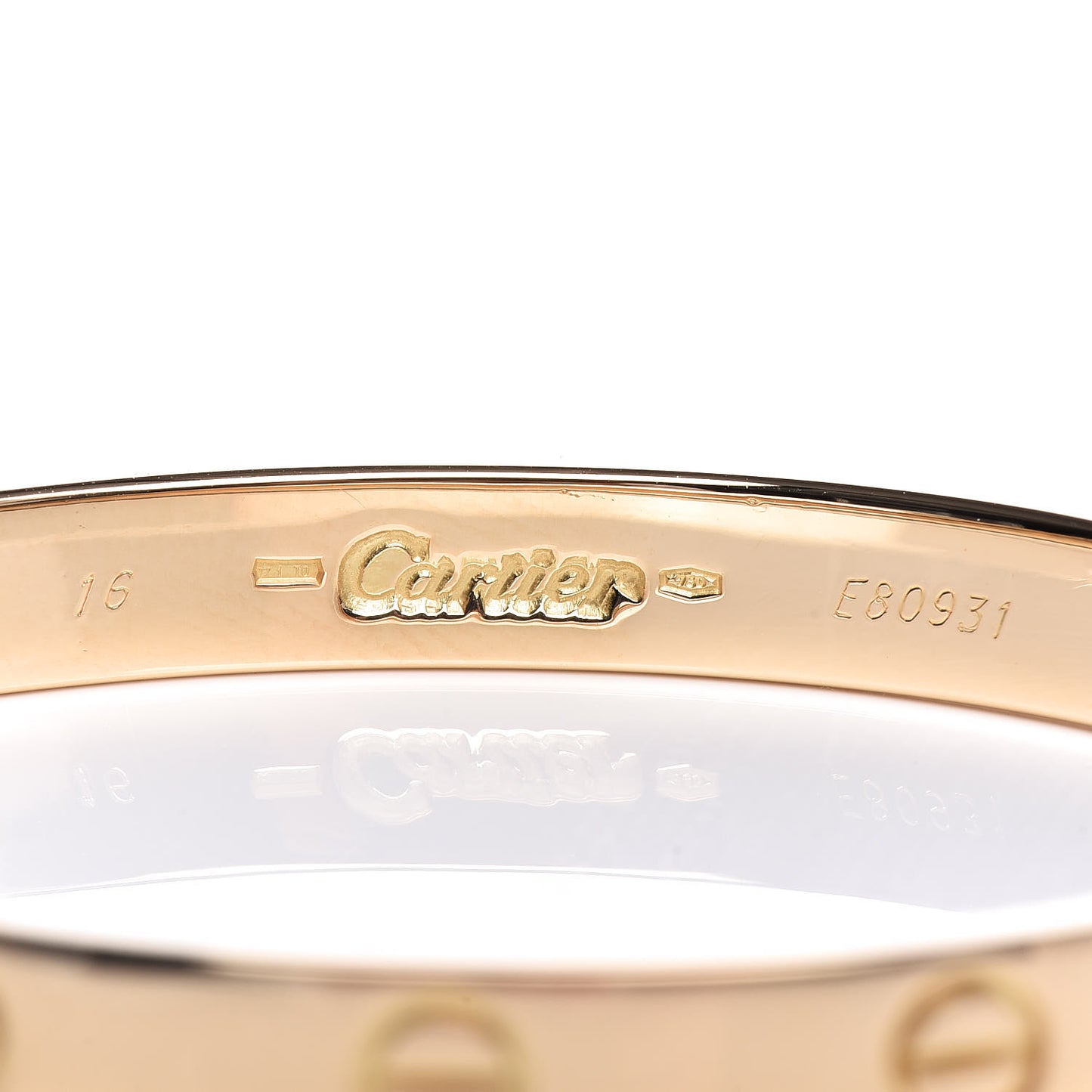 18K Yellow Gold LOVE Bracelet 16
