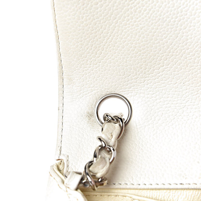 Chanel Caviar Quilted East West Flap White 8 of 17