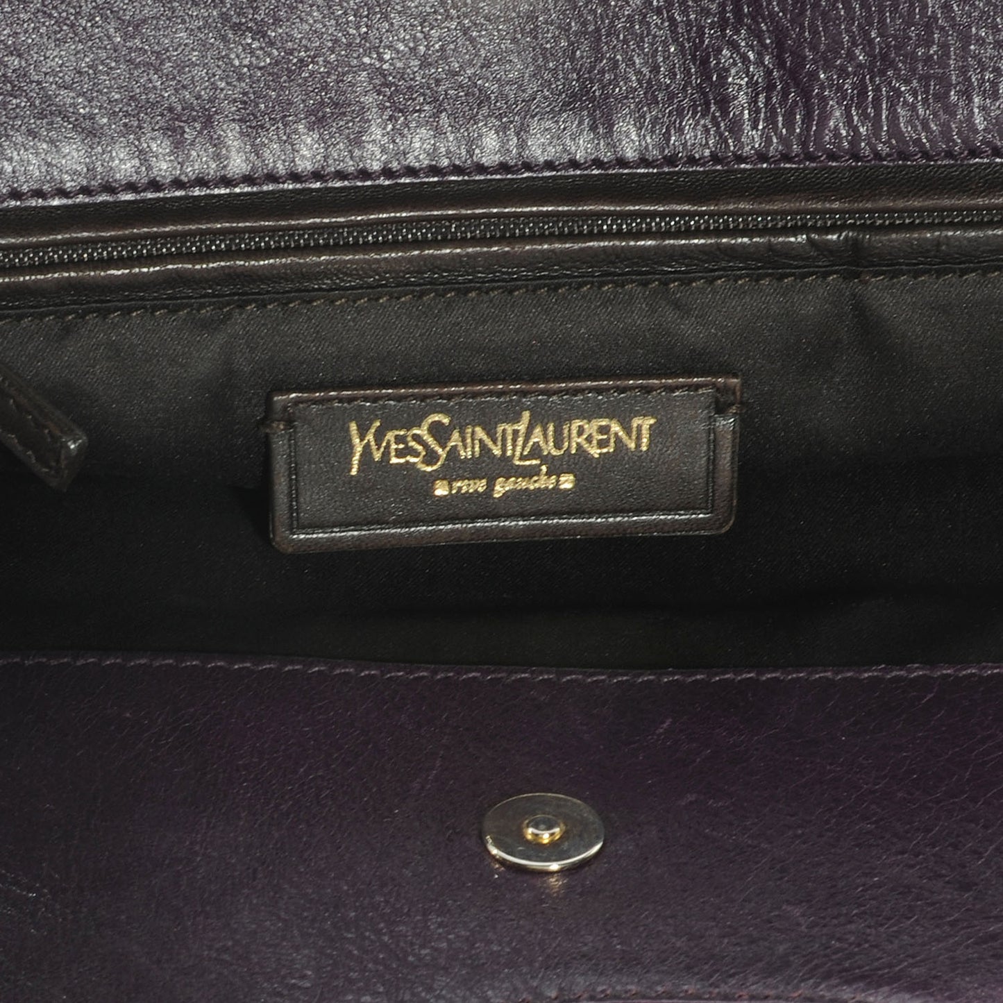 Leather Tribute Tote Purple