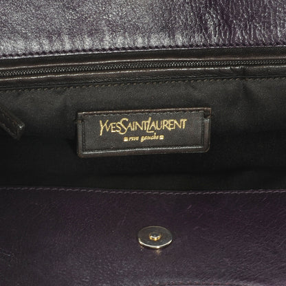 Saint Laurent Leather Tribute Tote Purple 6 of 7