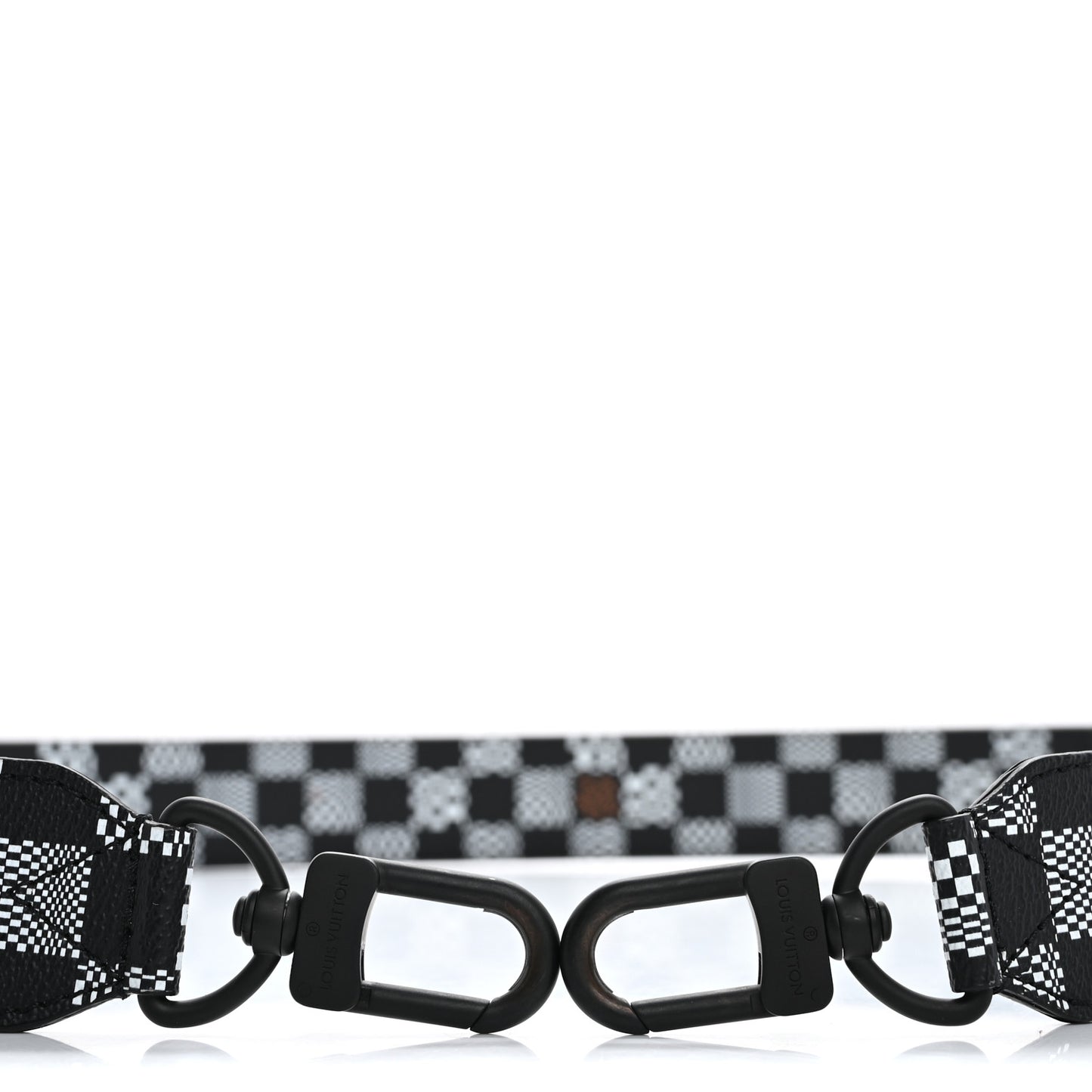 Damier Distorted Keepall Bandouliere Strap Black