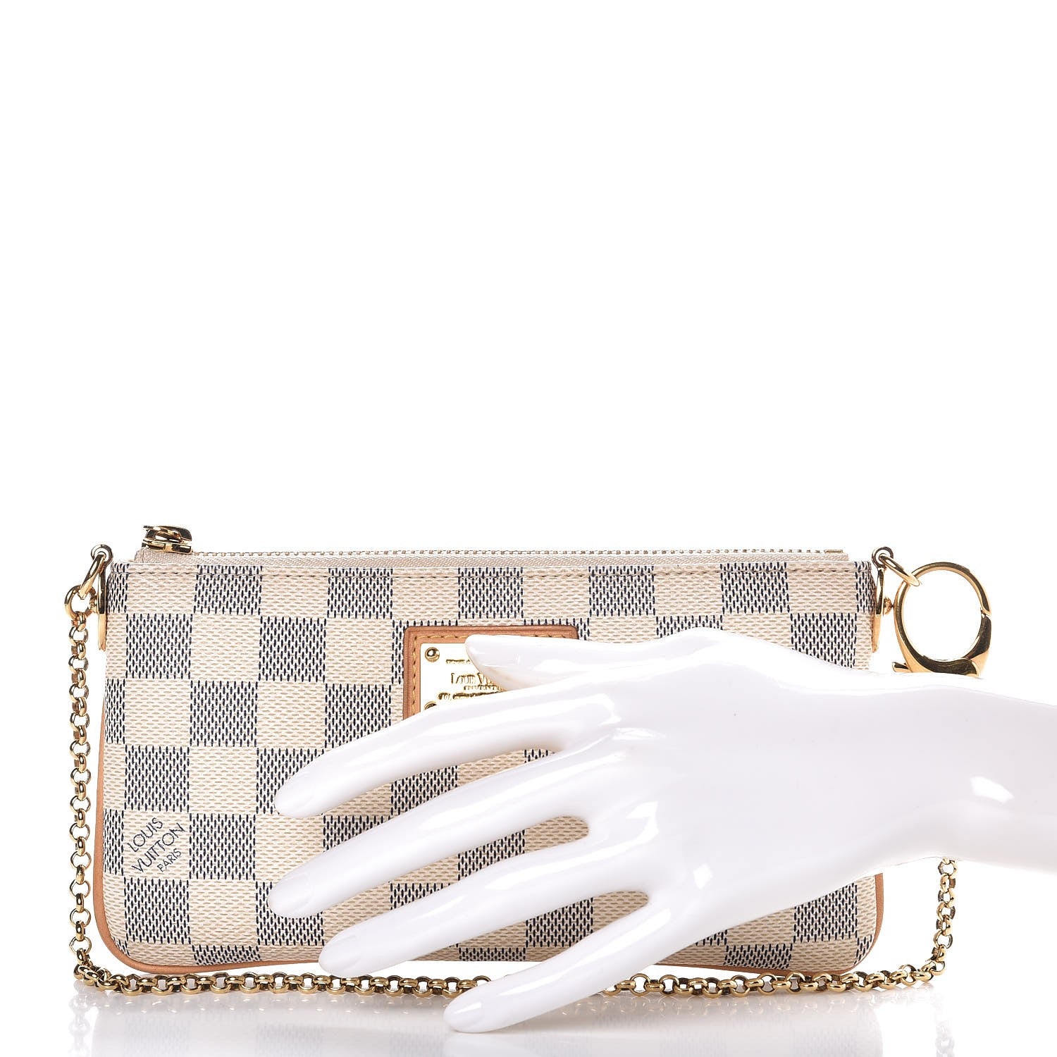 Louis Vuitton Damier Azur Pochette Milla MM 2 of 8