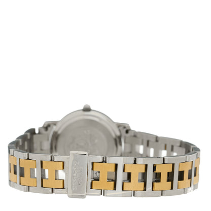 Hermes Stainless Steel 24mm Clipper Quartz Watch Gold 3 of 4