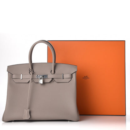 Hermes Togo Birkin 35 Gris Asphalte 31 of 31