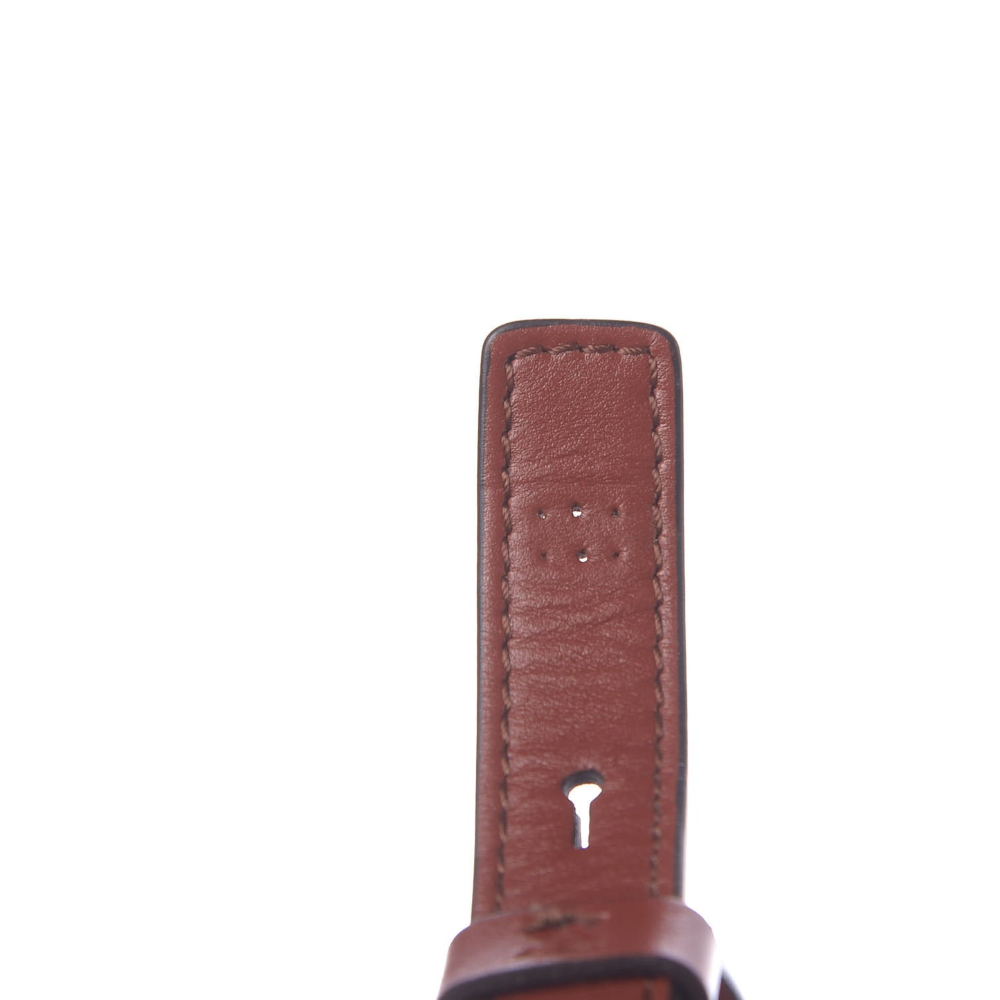 Shiny Calfskin Suede Mini C Bag Sepia Brown