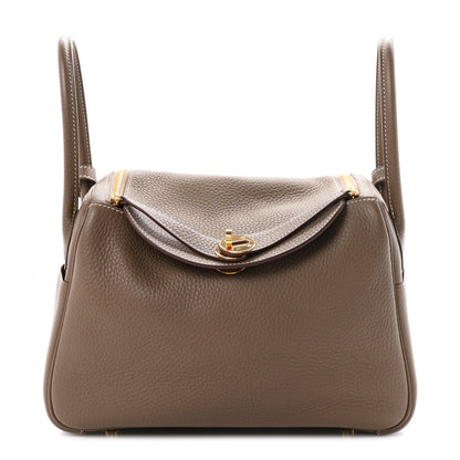 Hermes Taurillon Clemence Lindy 26 Etoupe 1 of 12