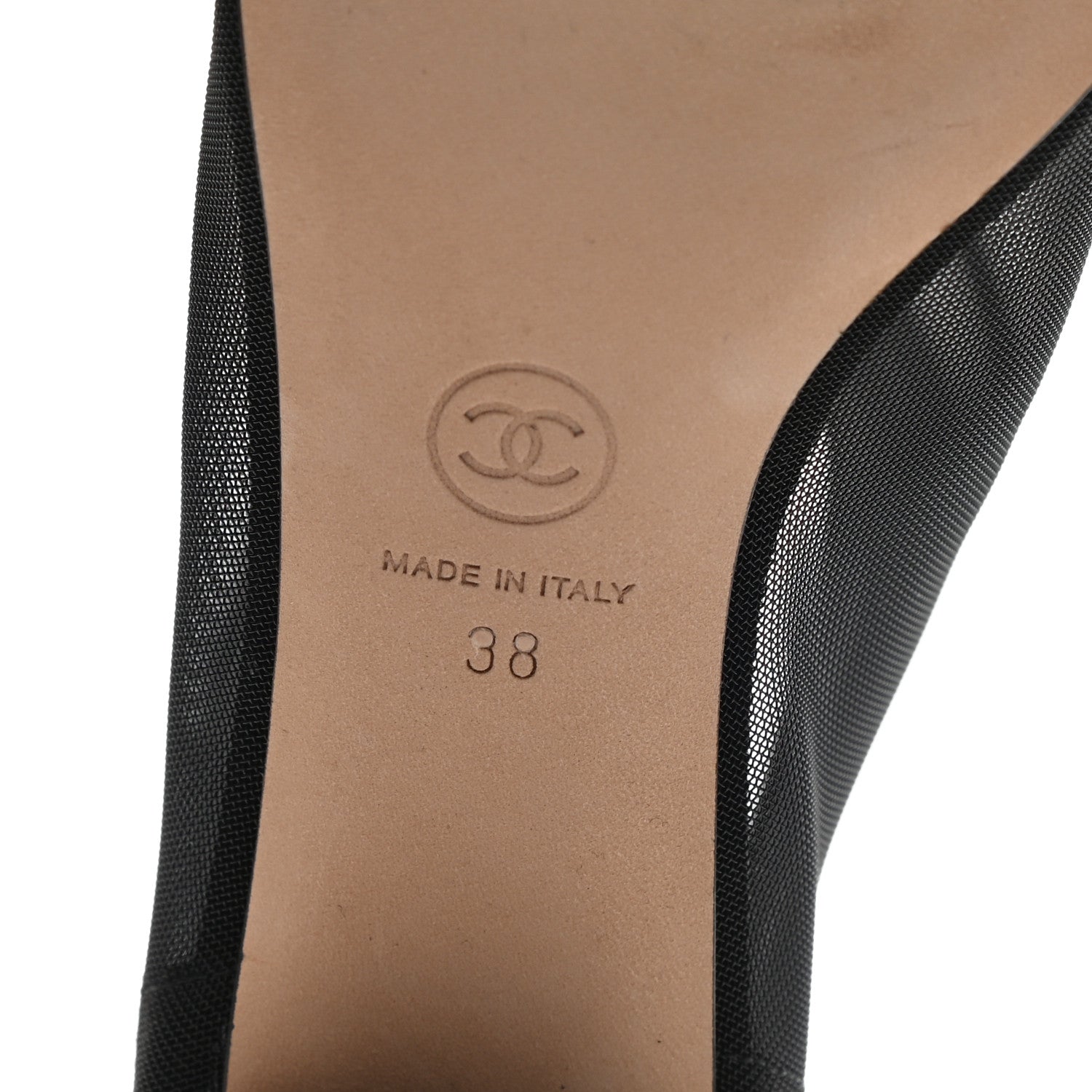 Chanel Mesh Suede Cap Toe Embellished Short Boots 38 Black 6 of 9