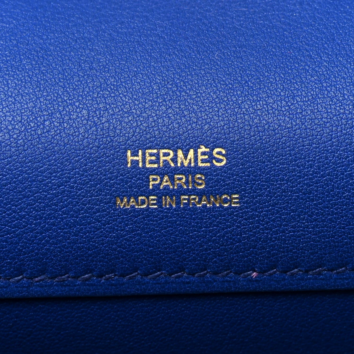 Hermes Swift Kelly Cut Clutch Pochette Bleu Electrique 6 of 11