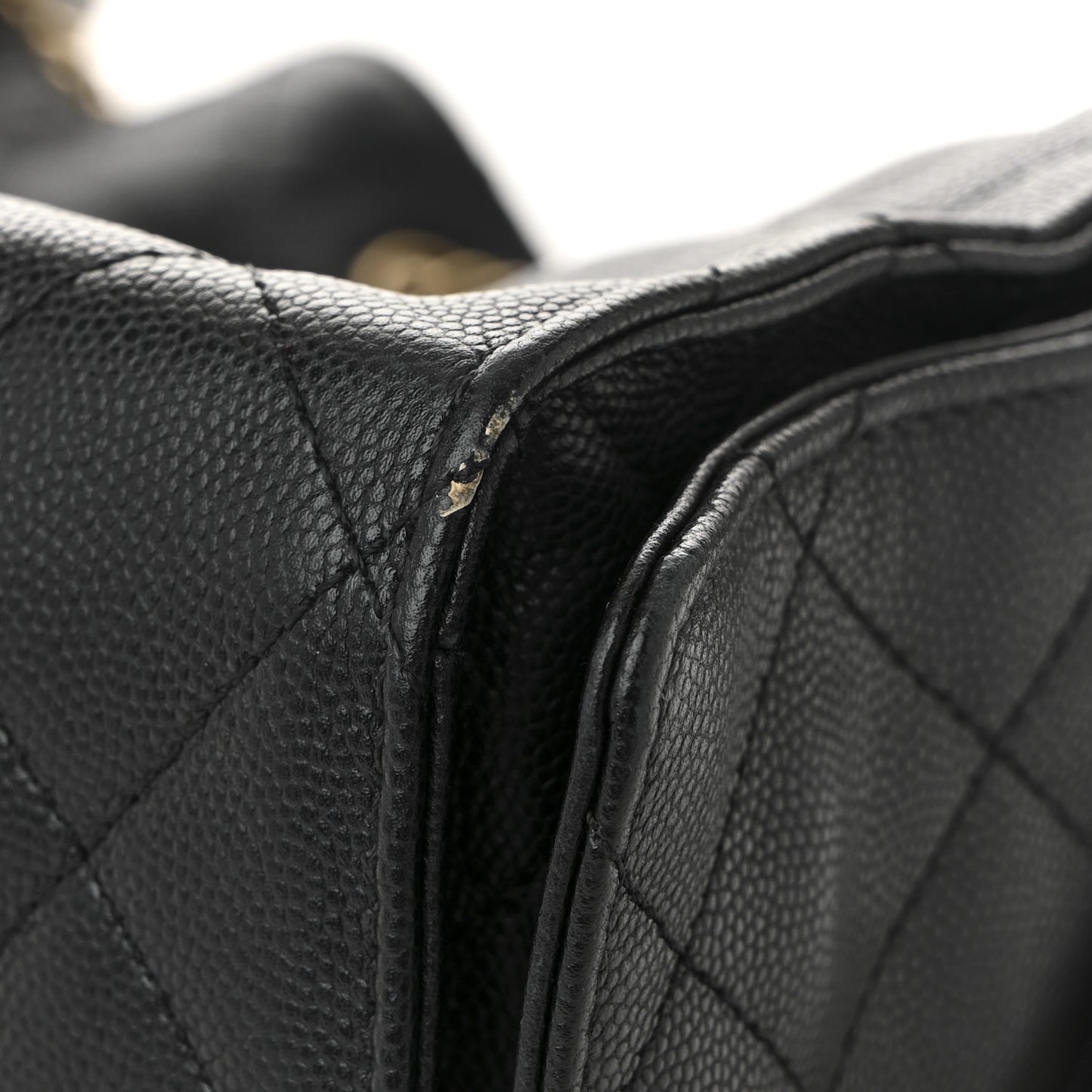 Caviar Quilted Medium Chanel 25 Handbag Black