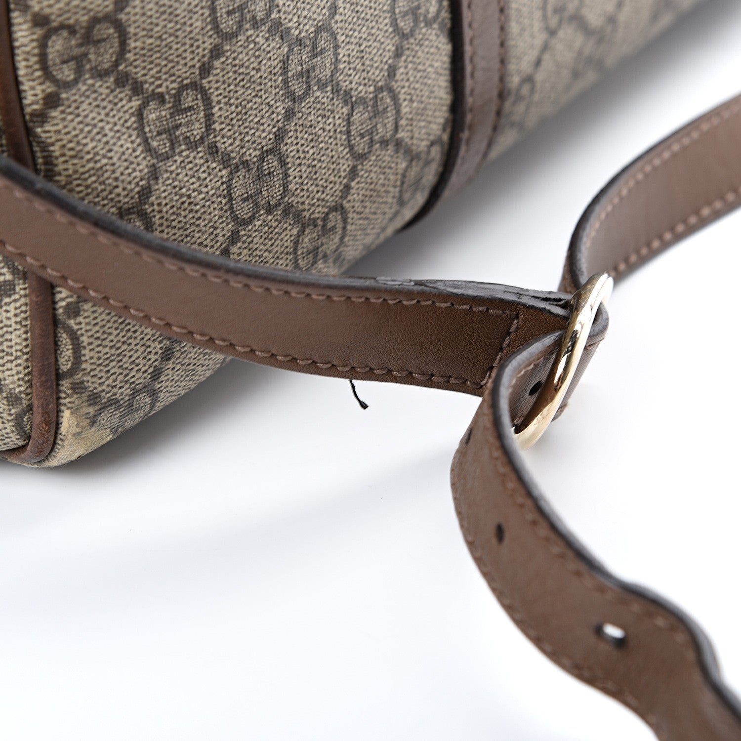 Gucci GG Supreme Monogram Margaux Calfskin Medium Nice Boston Beige Ebony Acero 20 of 25