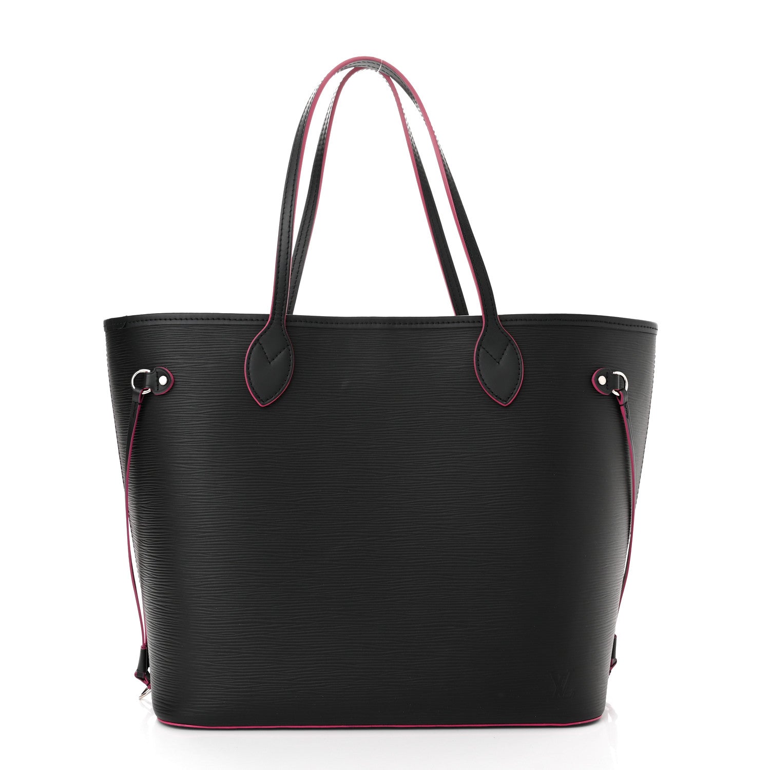 Louis Vuitton Epi Neverfull MM Black Hot Pink 3 of 11