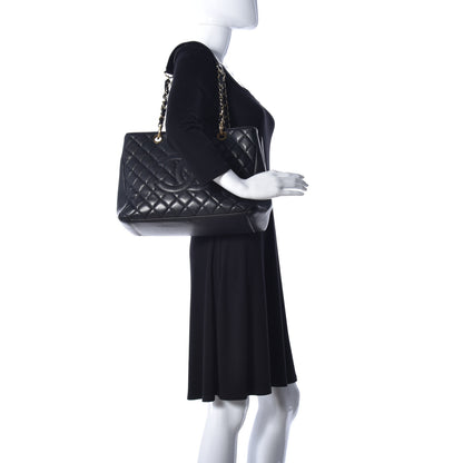 Chanel Caviar Quilted Grand Shopping Tote GST Black 2 of 10