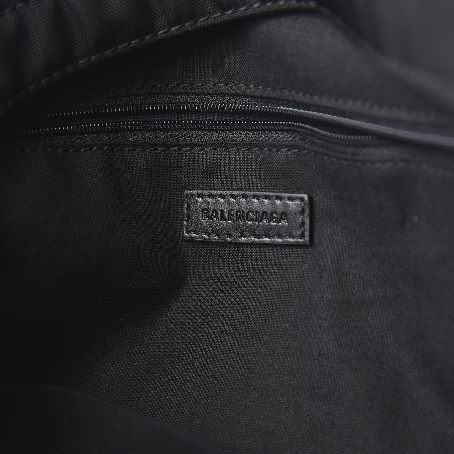 Nylon Crest Logo Explorer Backpack Black