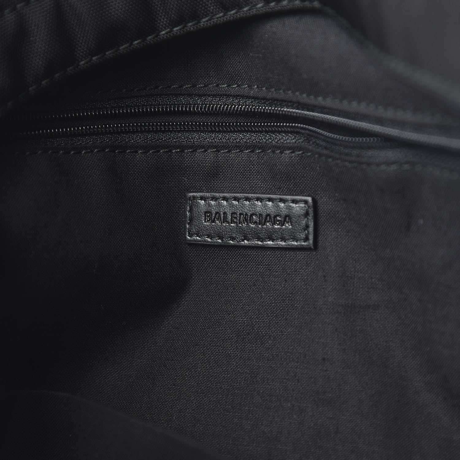 Balenciaga Nylon Crest Logo Explorer Backpack Black 7 of 8