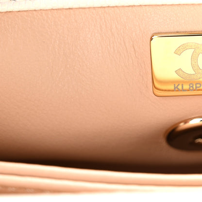 Chanel Caviar Quilted Mini Coco Handle Flap White 7 of 10