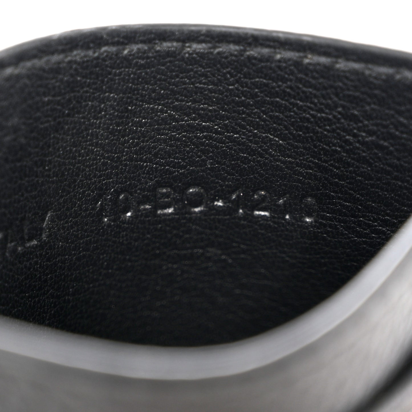 Grained Calfskin Embroidered Floral Lady Dior Card Holder Black