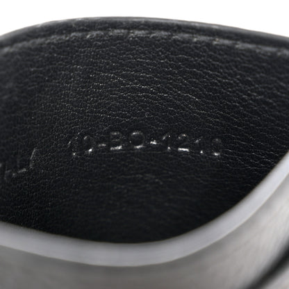 Christian Dior Grained Calfskin Embroidered Floral Lady Dior Card Holder Black 7 of 8