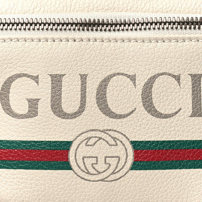 Gucci Grained Calfskin Small Logo Belt Bag White 8 of 10
