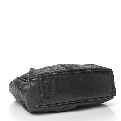 Chanel Distressed Lambskin Le Marais Tote Black 4 of 13