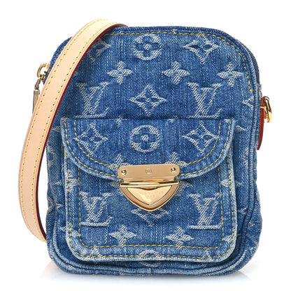 Louis Vuitton Denim Fairfax Pochette Blue 1 of 10