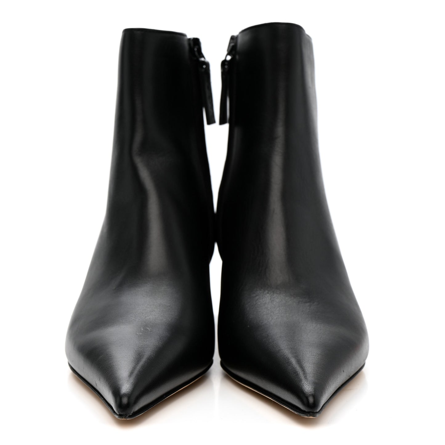 Calfskin Anagram Ankle Boots 37 Black