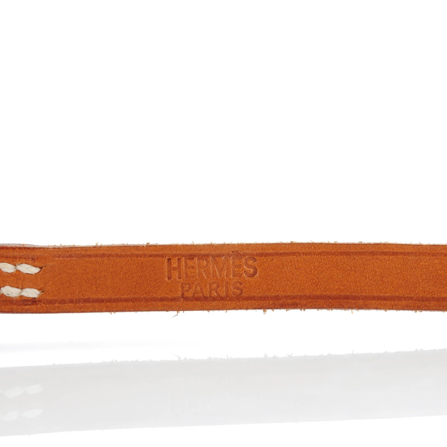 Hermes Barenia 3MM Hapi Triple Tour Wrap Bracelet Fauve 5 of 6
