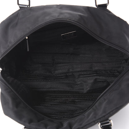 Prada Tessuto Nylon Logo Shoulder Bag Black 4 of 10