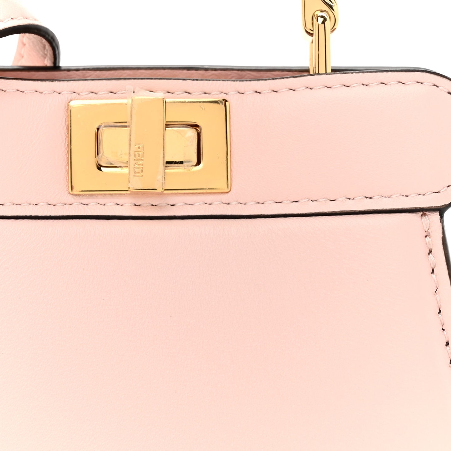 Shiny Nappa Nano Peekaboo Maxi Handle Satchel Rosa Confetto