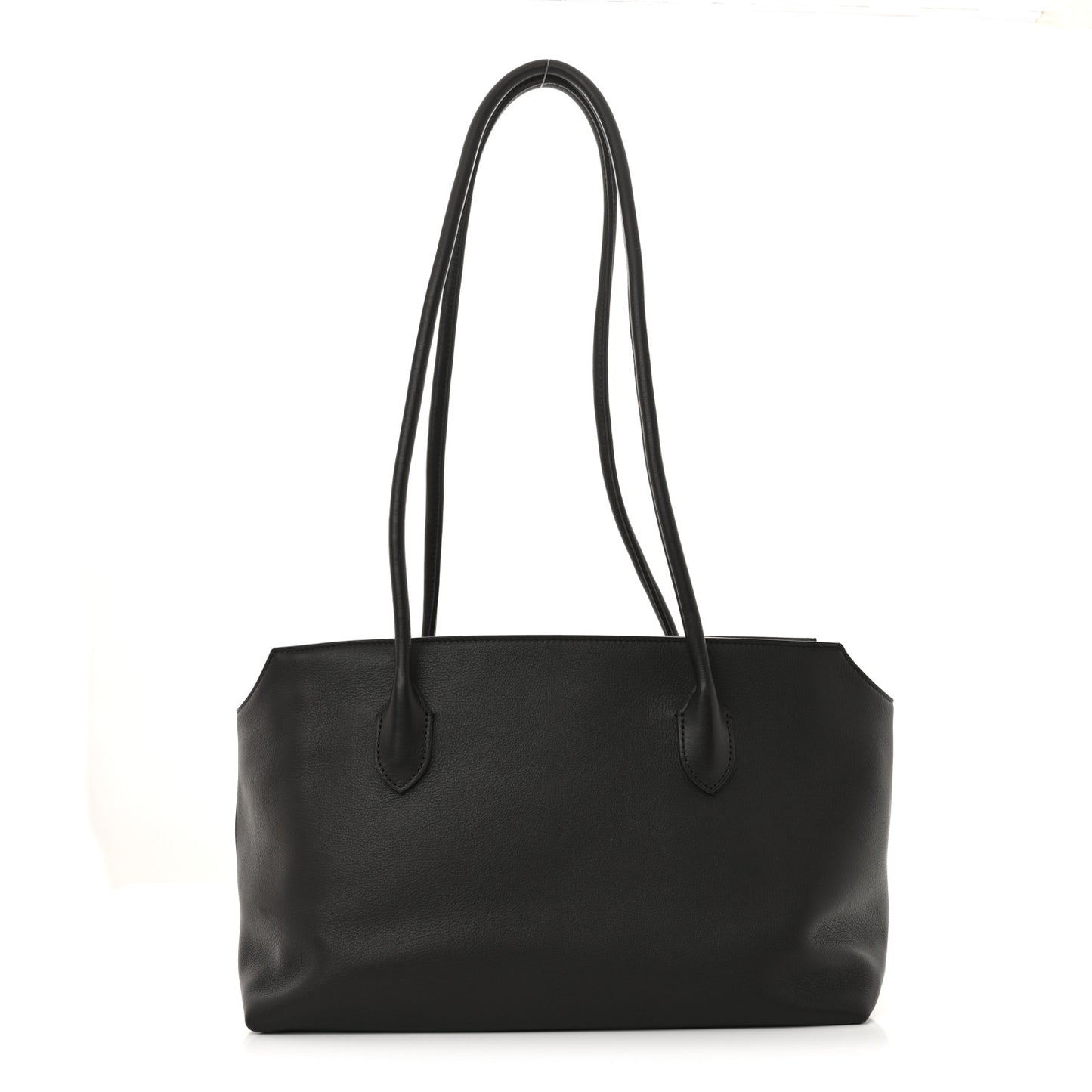 Grained Calfskin Terrasse Bag Dark Brown