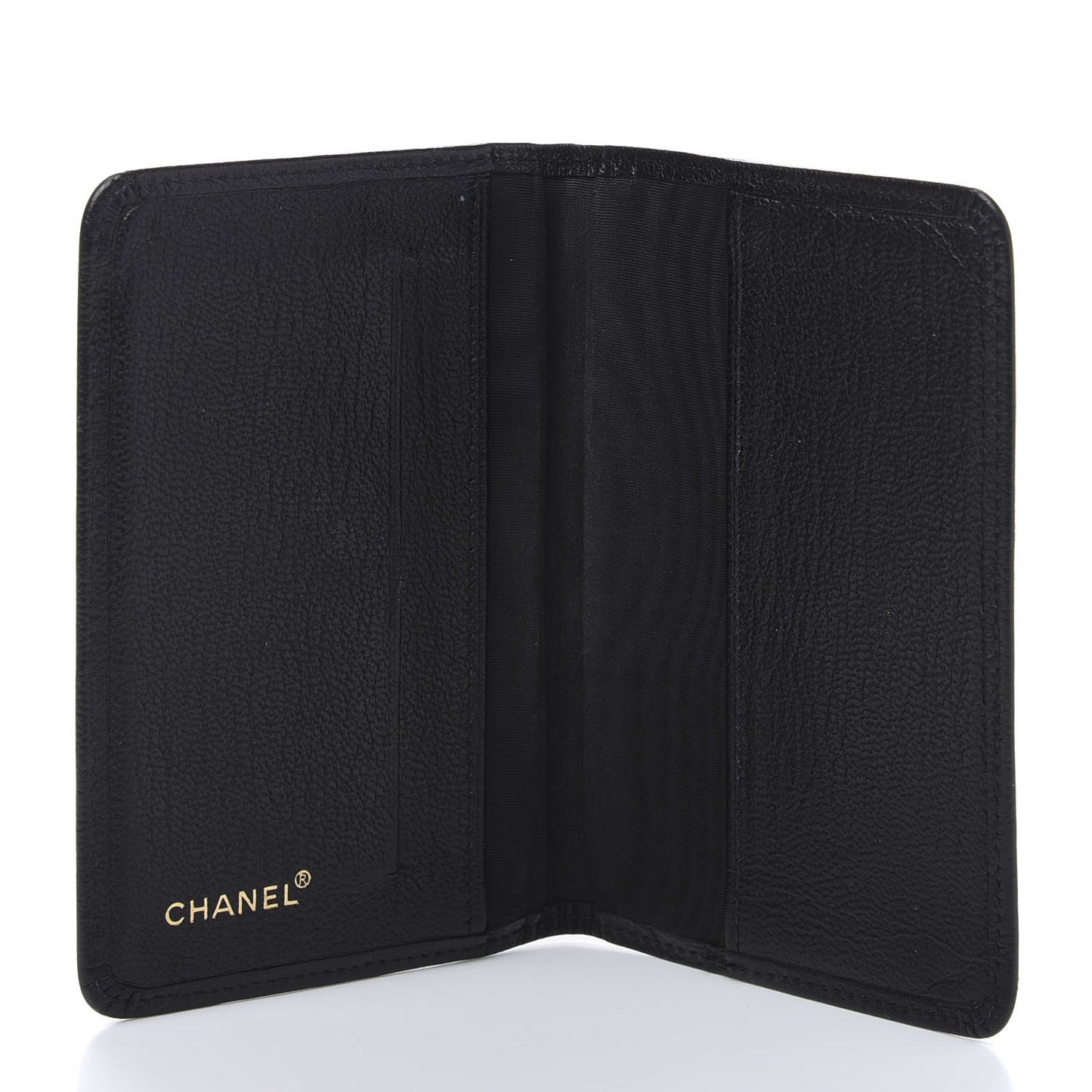 Goatskin Card Holder Wallet Black