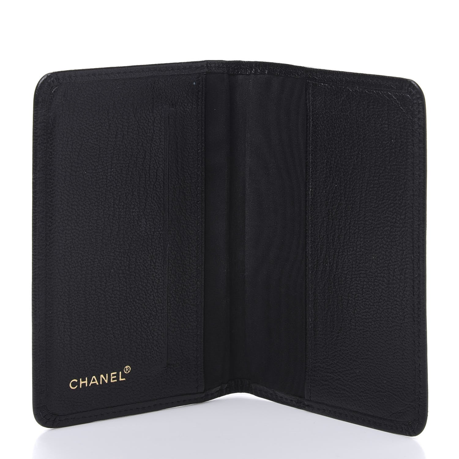 Chanel Goatskin Card Holder Wallet Black 5 of 10
