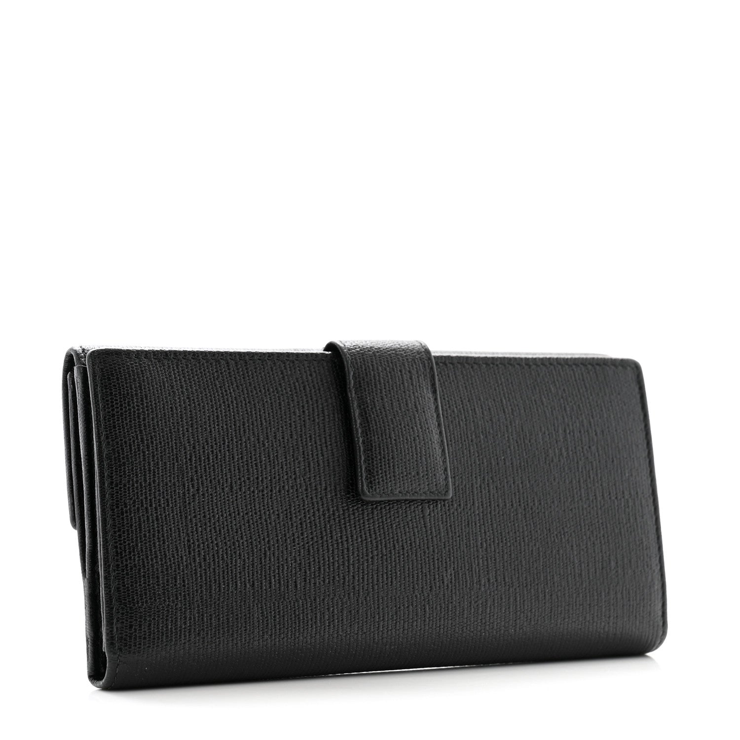 Saint Laurent Textured Calfskin Y Ligne Clutch Black 3 of 10